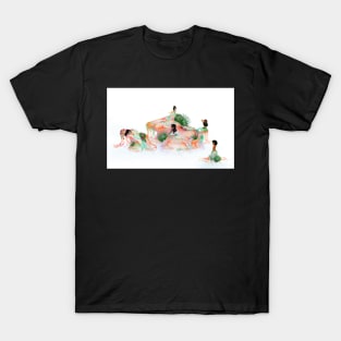 Beautiful Black Mermaids for Mermaid Lagoon T-Shirt